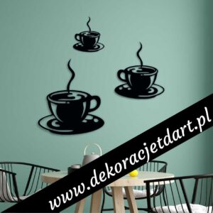 Dekoracje ścienne filiżanka z kawą