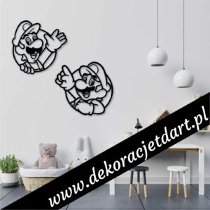 Dekoracje ścienne Mario i Luigi