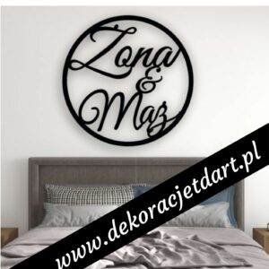 dekoracje ścienne Żona&Mąż w obręczy