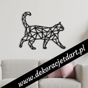 Dekoracje ścienne stojący kot