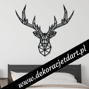 Dekoracje ścienne jeleń geometryczny