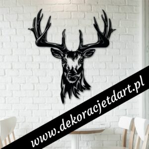 dekoracje ścienne jeleń naturalny