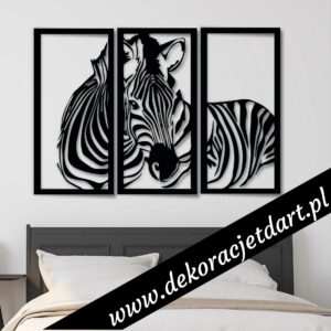 Tryptyk zebra