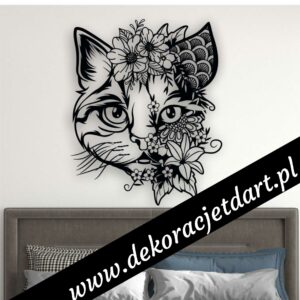 Dekoracje ścienne kot kwiat