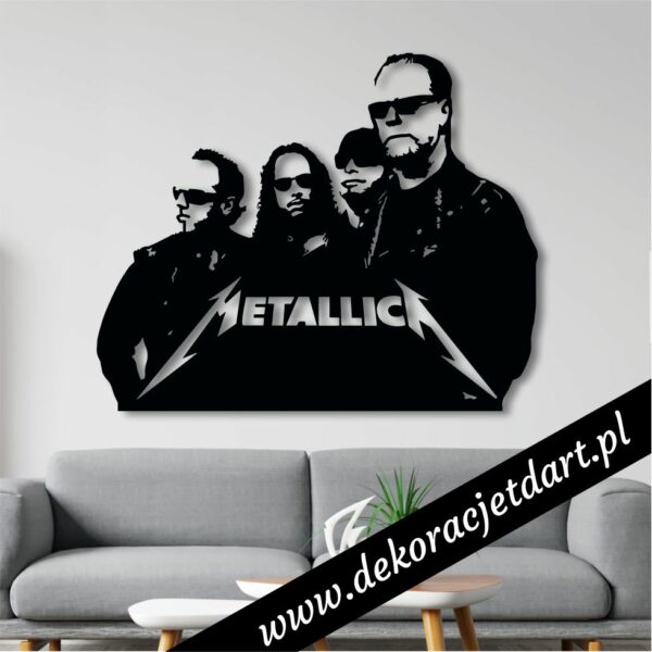 Dekoracje ścienne Metallica- Hatfield, Ulrich, Hammett i Trujillo