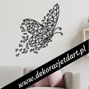 Dekoracje ścienne motyl geometryczny