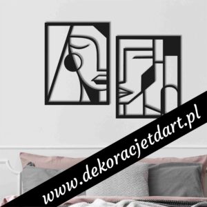 Twarze geometryczne nowoczesne