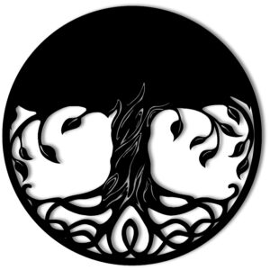 Drzewo okrągłe gruba baza pod mech