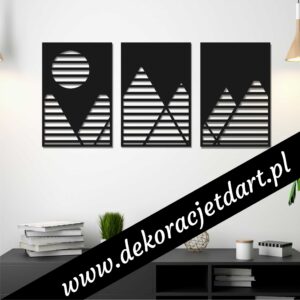 Tryptyk g&oacute;ry geometryczne